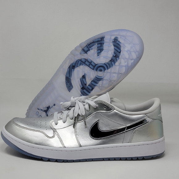 Jordan Other - Nike Air Jordan 1 Low NRG Mens Size 16 Golf Shoes Metallic Silver FD6848-001 New